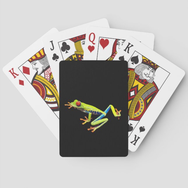 Jeu De Cartes Grenouille peinte aux yeux rouges (dos)