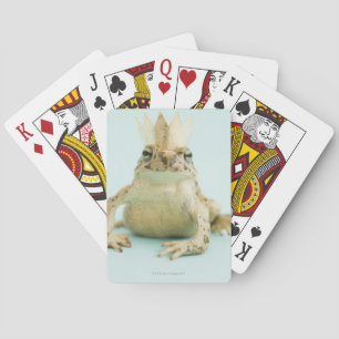Jeu De Cartes Grenouille portant la couronne