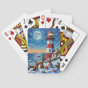 Jeu De Cartes Griffon d'arrêt à poil dur de Noël Phare