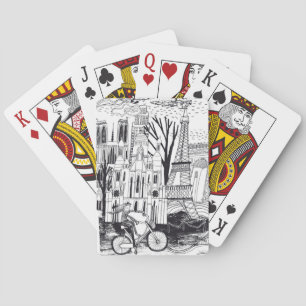 Jeu De Cartes Griffonnage de Paris France