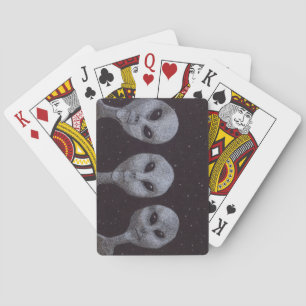 Jeu De Cartes Gris Alien