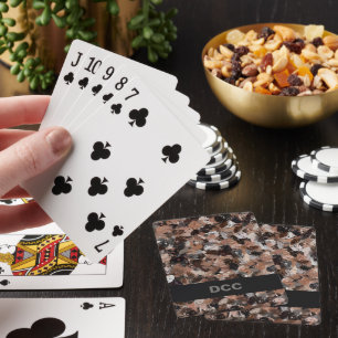 Jeu De Cartes Gris, Brown et noir