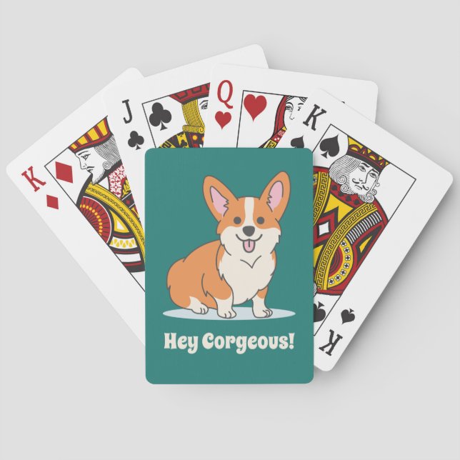 Jeu De Cartes Gros Chiot de Corgi - Hey Corgee (dos)