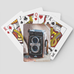Jeu De Cartes Gros plan d'un appareil photo antique