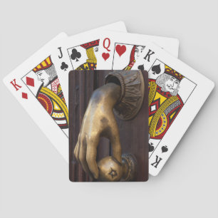 Jeu De Cartes Gros plan sur la porte de main, Mexique