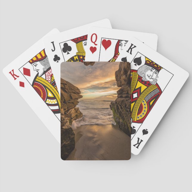 Jeu De Cartes Grotte marine à Windansea Beach (dos)