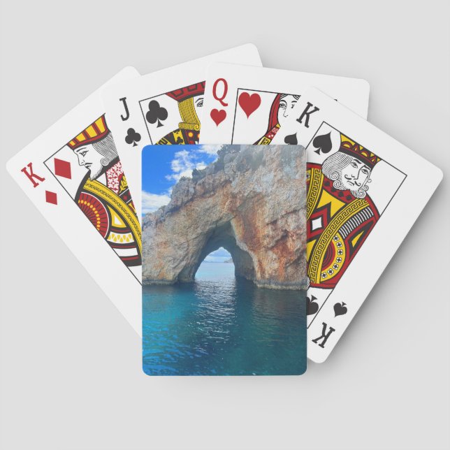Jeu De Cartes Grottes bleues Zakynthos Grèce (dos)