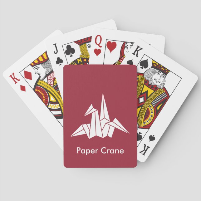 Jeu De Cartes Grue en papier (dos)