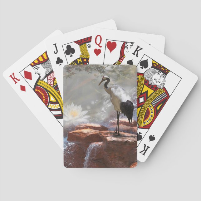 Jeu De Cartes Grue japonaise "Longévité" (dos)