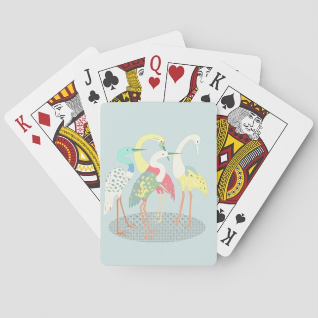 Jeu De Cartes Grues rassemblées (dos)
