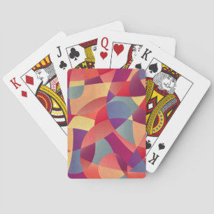 Jeu De Cartes Grunge coloré : Arrière - plan des triangles géomé