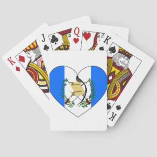 Jeu De Cartes Guatemala - Coeur du drapeau