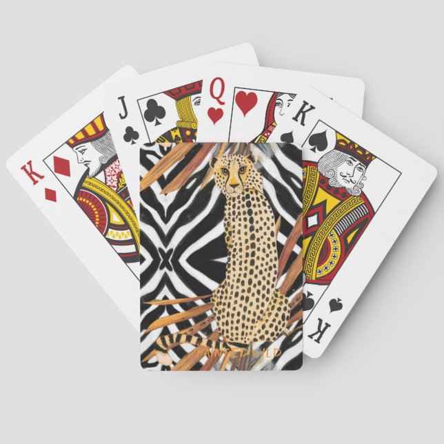 Jeu De Cartes Guépard sauvage  (dos)