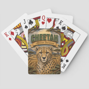 Jeu De Cartes Guépard Savane Africaine POPCUT