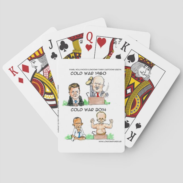 Jeu De Cartes Guerres froides de 1960 et 2014 Drôle (dos)