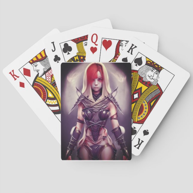 Jeu De Cartes Guerrier (dos)