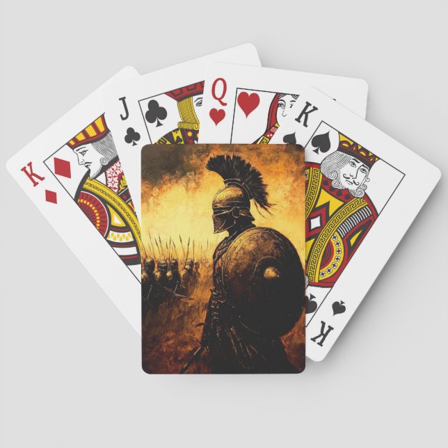 Jeu De Cartes Guerrier (dos)