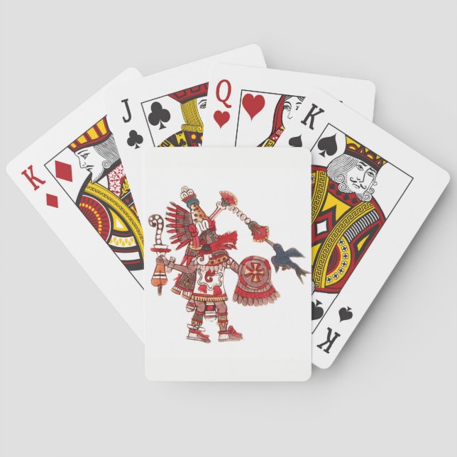 Jeu De Cartes Guerrier aztèque de chaman de danse (dos)