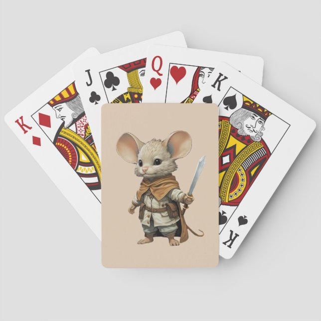 Jeu De Cartes Guerrier de souris (dos)