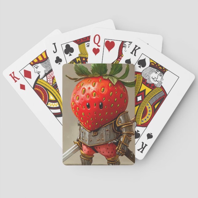 Jeu De Cartes Guerrier Fraise (dos)