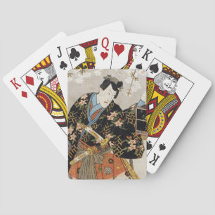 Jeu De Cartes Guerrier japonais classique de samouraï ukiyo-e ka