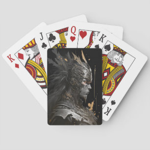 Jeu De Cartes Guerrier Portrait Imaginaire Peinture Caractère fo