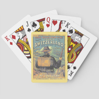 Jeu De Cartes Guide touristique de la Suisse Couverture Vintage 