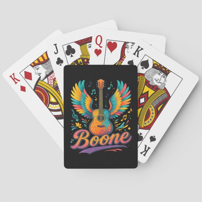 Jeu De Cartes Guitare Boone (dos)