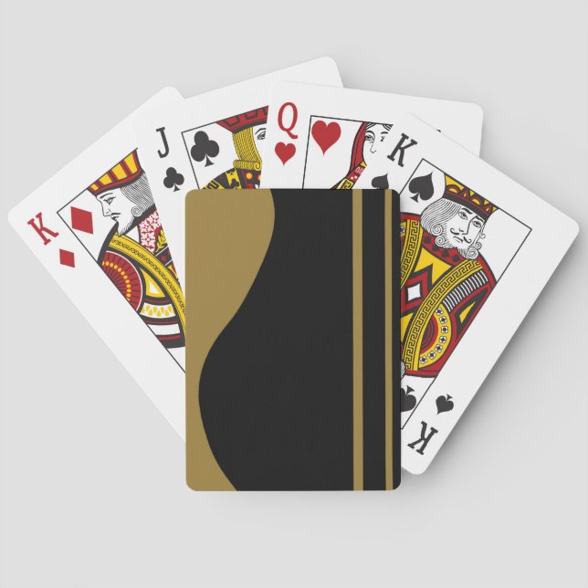 Jeu De Cartes Guitare d'or (dos)