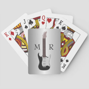 Jeu De Cartes Guitare électrique monogramme