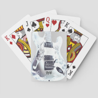 Jeu De Cartes Guitare en Lucite, Cadeau de Mariage Personnalisé