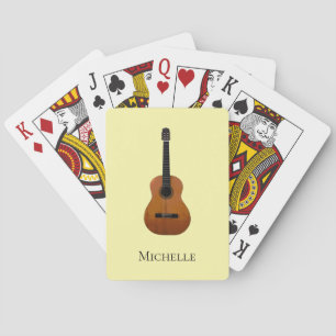 Jeu De Cartes Guitare Musical Jaune