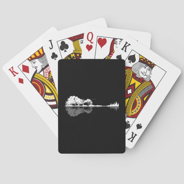 Jeu De Cartes Guitare naturelle (dos)