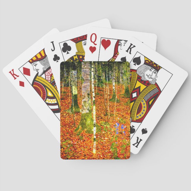 Jeu De Cartes Gustav Klimt Birch Trees (dos)