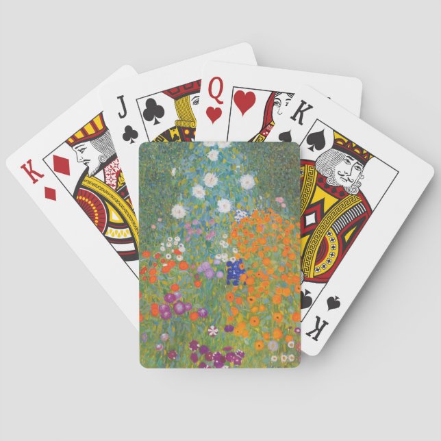 Jeu De Cartes Gustav Klimt Fleur Jardin Cottage Nature (dos)