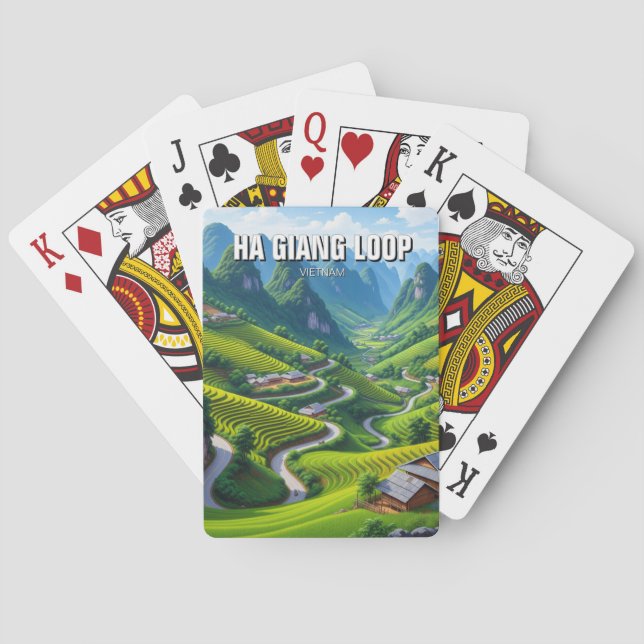 Jeu De Cartes Ha Giang Loop Vietnam Travel (dos)