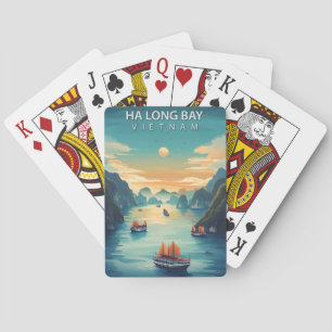 Jeu De Cartes Ha Long Bay Vietnam Asie Vintage voyage