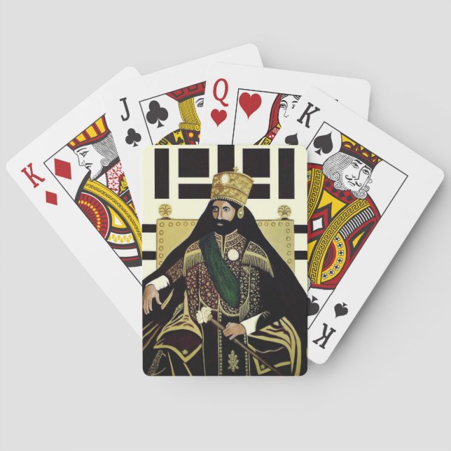 Jeu De Cartes Haile Selassie - Roi des Rois - Cartes de Poker (dos)
