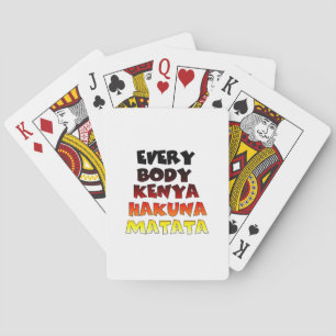 Jeu De Cartes Hakuna Matata Coloré : Une Célébration Kenyane