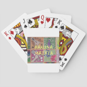 Jeu De Cartes Hakuna Matata jolie oeuvre extraordinaire d'art.pn