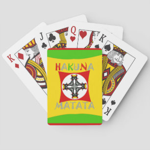Jeu De Cartes Hakuna Matata Rasta Color Red Golden Green