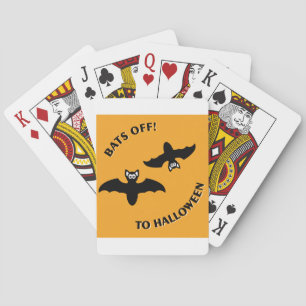 Jeu De Cartes Halloween Bats Orange