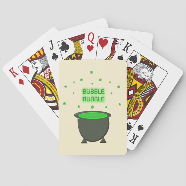 Jeu De Cartes Halloween Cauldron et Bubbling Green Brew (dos)