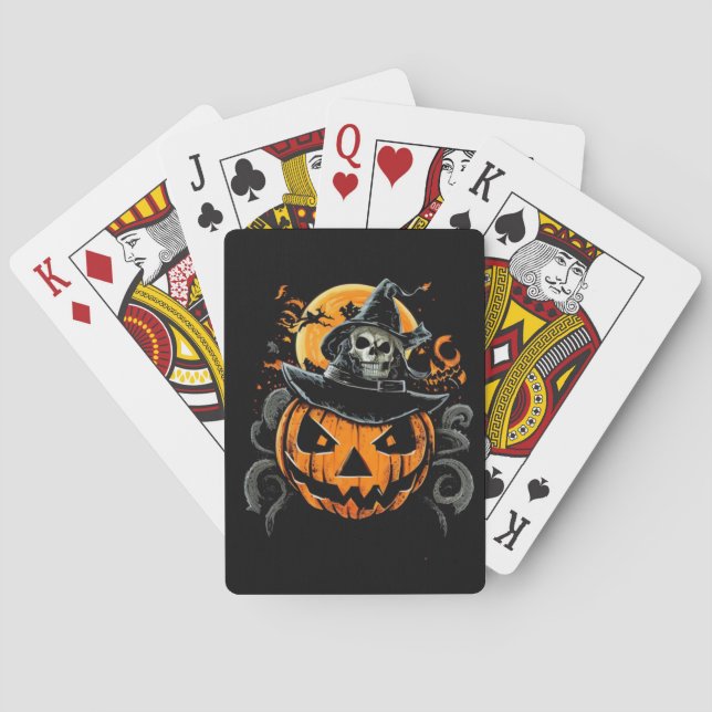 Jeu De Cartes Halloween/citrouille/automne/automne (dos)