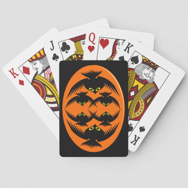 Jeu De Cartes Halloween Crows Playing Cards (dos)