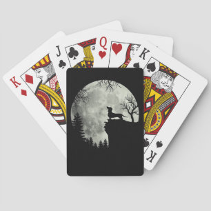 Jeu De Cartes Halloween Dachshund Et Lune