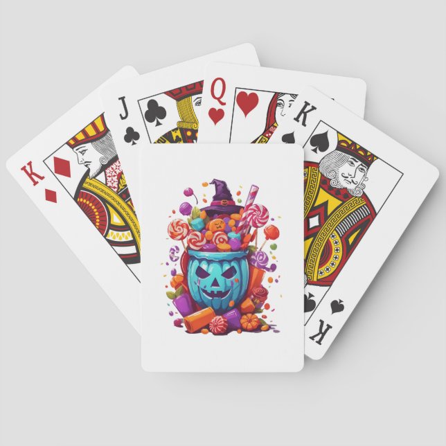 Jeu De Cartes Halloween drôle  (dos)