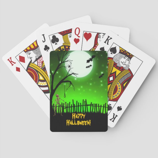 Jeu De Cartes Halloween effrayant (dos)