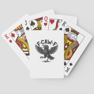Jeu De Cartes Halloween F-Caw-F Oiseau Corbeau Femmes Hommes Min