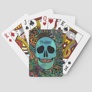 Jeu De Cartes Halloween Hippie Skull Thunder_cove